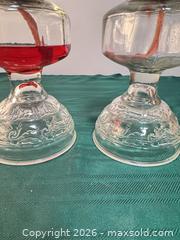 MaxSold Auction: Pair of Clear Glass Kerosene Lamps with Brass Burners - Ottawa (Nepean) (Ontario, Canada) SELLER MANAGED Moving Online Auction - Grenfell Crescent