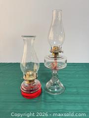 MaxSold Auction: Pair of Clear Glass Oil/Kerosene Lamps with Brass Fittings - Ottawa (Nepean) (Ontario, Canada) SELLER MANAGED Moving Online Auction - Grenfell Crescent