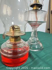 MaxSold Auction: Pair of Clear Glass Oil/Kerosene Lamps with Brass Fittings - Ottawa (Nepean) (Ontario, Canada) SELLER MANAGED Moving Online Auction - Grenfell Crescent