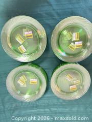 MaxSold Auction: Ruby Red & Avocado Green Glass Dessert Cups and Plates - Ottawa (Nepean) (Ontario, Canada) SELLER MANAGED Moving Online Auction - Grenfell Crescent