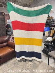 MaxSold Auction: STRIPES HBC Large Multicolor Striped Wool-Blend Throw Blanket - Ottawa (Nepean) (Ontario, Canada) SELLER MANAGED Moving Online Auction - Grenfell Crescent