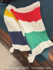 MaxSold Auction: STRIPES HBC Large Multicolor Striped Wool-Blend Throw Blanket - Ottawa (Nepean) (Ontario, Canada) SELLER MANAGED Moving Online Auction - Grenfell Crescent