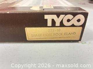 MaxSold Auction: Tyco HO Rock Island (Shark Nose) Locomotive - Red/Yellow/Black - Ottawa (Nepean) (Ontario, Canada) SELLER MANAGED Moving Online Auction - Grenfell Crescent