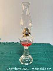 MaxSold Auction: Vintage-Style Glass and Brass Oil Lamp with Chimney - Ottawa (Nepean) (Ontario, Canada) SELLER MANAGED Moving Online Auction - Grenfell Crescent