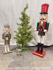 MaxSold Auction: Wood Nutcrackers and Tinsel Christmas Trees, 24 in & 18 in Ty - Ottawa (Nepean) (Ontario, Canada) SELLER MANAGED Moving Online Auction - Grenfell Crescent