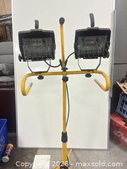 MaxSold Auction: Yellow Dual-Head Corded Halogen Work Light with Tripod - Ottawa (Nepean) (Ontario, Canada) SELLER MANAGED Moving Online Auction - Grenfell Crescent