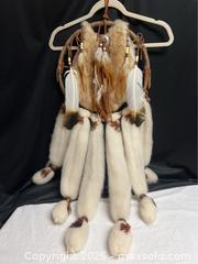 MaxSold Auction: Indigenous VINTAGE DREAMCATHER Medicine Man Navajo Indigenous American With Hand Spun Wool With Fur & Feathers - Campbell (California, USA) SELLER MANAGED Downsizing Online Auction - Dell Avenue