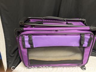 MaxSold Auction: Rolling Soft-Sided Pet Carrier – Purple Travel Crate with Handle - Campbell (California, USA) SELLER MANAGED Downsizing Online Auction - Dell Avenue