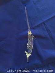 MaxSold Auction: Glass (Crystal?) swordfish - Delta (British Columbia, Canada) SELLER MANAGED Moving Online Auction - Ferry Road
