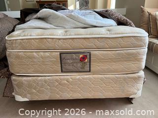 MaxSold Auction: Single bed-box spring, pillow top mattress and bed frame - Delta (British Columbia, Canada) SELLER MANAGED Moving Online Auction - Ferry Road