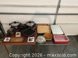 MaxSold Auction: Various pots pans, storage, kitchen items - Delta (British Columbia, Canada) SELLER MANAGED Moving Online Auction - Ferry Road