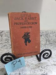 MaxSold Auction: 1922 "LITTLE JACK RABBIT and PROFESSOR CROW" Book - Kingston (Ontario, Canada) SELLER MANAGED Downsizing Online Auction - Morenz Cresecent