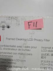 MaxSold Auction: 3M-LCD Desktop Privacy Filter LOT"F11" - Kingston (Ontario, Canada) SELLER MANAGED Downsizing Online Auction - Morenz Cresecent