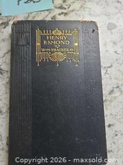 MaxSold Auction: ANTIQUE- 1907- "HENRY ESMOND" Book LOT"P23" - Kingston (Ontario, Canada) SELLER MANAGED Downsizing Online Auction - Morenz Cresecent