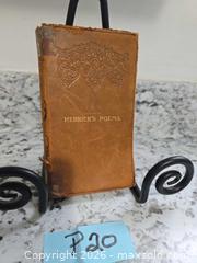 MaxSold Auction: Antique- "HERRICK's POEMS" Book LOT"P20" - Kingston (Ontario, Canada) SELLER MANAGED Downsizing Online Auction - Morenz Cresecent