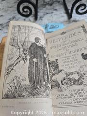 MaxSold Auction: Antique- "HERRICK's POEMS" Book LOT"P20" - Kingston (Ontario, Canada) SELLER MANAGED Downsizing Online Auction - Morenz Cresecent