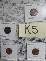 MaxSold Auction: Assorted German Coin LOT"K5" - Kingston (Ontario, Canada) SELLER MANAGED Downsizing Online Auction - Morenz Cresecent