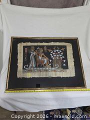 MaxSold Auction: Large Professionally Framed Art on Papyrus - Kingston (Ontario, Canada) SELLER MANAGED Downsizing Online Auction - Morenz Cresecent