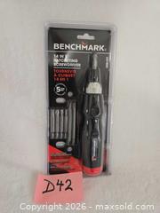 MaxSold Auction: LOT"D42"- 14-In 1 BENCHMARK Ratcheting Screwdriver Set - Kingston (Ontario, Canada) SELLER MANAGED Downsizing Online Auction - Morenz Cresecent