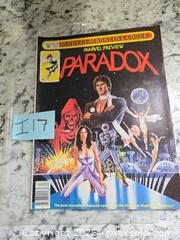 MaxSold Auction: MARVEL MAGAZINE-"PARADOX"-LOT "I 17" - Kingston (Ontario, Canada) SELLER MANAGED Downsizing Online Auction - Morenz Cresecent