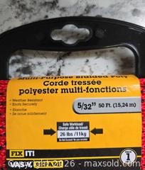 MaxSold Auction: New-50ft. Rope Bundle LOT"J25" - Kingston (Ontario, Canada) SELLER MANAGED Downsizing Online Auction - Morenz Cresecent