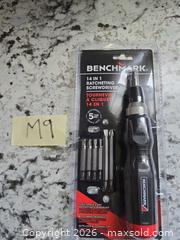 MaxSold Auction: NEW- BENCHMARK 14-in-1 Ratcheting Screwdriver  - Kingston (Ontario, Canada) SELLER MANAGED Downsizing Online Auction - Morenz Cresecent