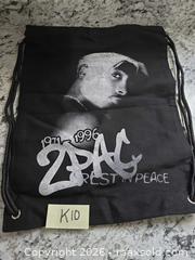 MaxSold Auction: NEW- DELUXE- TUPAC SHAKUR Drawstring Bag - Kingston (Ontario, Canada) SELLER MANAGED Downsizing Online Auction - Morenz Cresecent