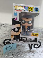 MaxSold Auction: NEW- TEEN TITANS GO-ROBIN w Baby Funko Pop Figure - Kingston (Ontario, Canada) SELLER MANAGED Downsizing Online Auction - Morenz Cresecent