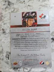 MaxSold Auction: NEW-NHL- DILLON DUBÉ Jersey Card - Kingston (Ontario, Canada) SELLER MANAGED Downsizing Online Auction - Morenz Cresecent