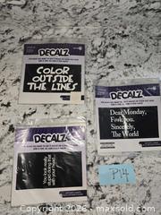 MaxSold Auction: NEW-x3 CAR DECALS  Sets- LOT"P14" - Kingston (Ontario, Canada) SELLER MANAGED Downsizing Online Auction - Morenz Cresecent