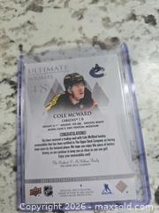 MaxSold Auction: NHL- COLE McWARD "ULTIMATE" #'d Jersey Card - Kingston (Ontario, Canada) SELLER MANAGED Downsizing Online Auction - Morenz Cresecent