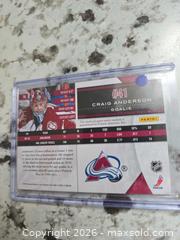 MaxSold Auction: NHL- CRAIG ANDERSEN Jersey Card - Kingston (Ontario, Canada) SELLER MANAGED Downsizing Online Auction - Morenz Cresecent