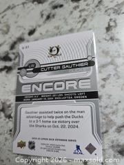 MaxSold Auction: NHL- CUTTER GAUTHIER Insert Card - Kingston (Ontario, Canada) SELLER MANAGED Downsizing Online Auction - Morenz Cresecent