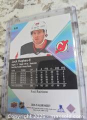 MaxSold Auction: NHL- JACK HUGHES "RED RAINBOW" ALLURE Insert Card - Kingston (Ontario, Canada) SELLER MANAGED Downsizing Online Auction - Morenz Cresecent