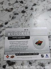 MaxSold Auction: NHL- KAAPO KAHKONEN Rookie Card - Kingston (Ontario, Canada) SELLER MANAGED Downsizing Online Auction - Morenz Cresecent