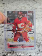 MaxSold Auction: NHL-RASMUS ANDERSSON Clear Acetate Insert Card - Kingston (Ontario, Canada) SELLER MANAGED Downsizing Online Auction - Morenz Cresecent