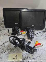 MaxSold Auction: PHILLIPS- DUAL Portable DVD System LOT"L4" - Kingston (Ontario, Canada) SELLER MANAGED Downsizing Online Auction - Morenz Cresecent