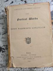MaxSold Auction: RARE- 1893 LONGFELLOW Book LOT"P18" - Kingston (Ontario, Canada) SELLER MANAGED Downsizing Online Auction - Morenz Cresecent