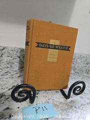 MaxSold Auction: RARE- 1936 "DAYS of WRATH" Book LOT"P11" - Kingston (Ontario, Canada) SELLER MANAGED Downsizing Online Auction - Morenz Cresecent