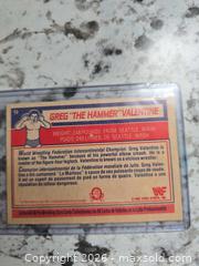 MaxSold Auction: Rare-WWF/WWE GREG "The HAMMER" VALENTINE Card - Kingston (Ontario, Canada) SELLER MANAGED Downsizing Online Auction - Morenz Cresecent