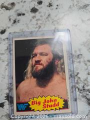 MaxSold Auction: Vintage- Rare WWF/WWE- "BIG JOHN STUD" Card - Kingston (Ontario, Canada) SELLER MANAGED Downsizing Online Auction - Morenz Cresecent