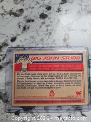 MaxSold Auction: Vintage- Rare WWF/WWE- "BIG JOHN STUD" Card - Kingston (Ontario, Canada) SELLER MANAGED Downsizing Online Auction - Morenz Cresecent