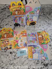MaxSold Auction: VINTAGE- x2 Unused McDONALDS "DINOSAURS" Happy Meal Boxes - Kingston (Ontario, Canada) SELLER MANAGED Downsizing Online Auction - Morenz Cresecent