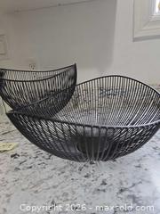 MaxSold Auction: x2 Large Wire Baskets/Decor - Kingston (Ontario, Canada) SELLER MANAGED Downsizing Online Auction - Morenz Cresecent