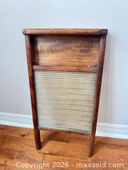 MaxSold Auction: American woodenware company washboard  - Ottawa (Ontario, Canada) SELLER MANAGED Downsizing Online Auction -  Cinnabar