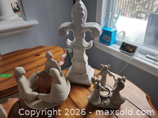 MaxSold Auction: Angel Candle Holders And Pottery Fleur de Lis - Ottawa (Ontario, Canada) SELLER MANAGED Downsizing Online Auction -  Cinnabar
