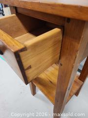 MaxSold Auction: Antique 1 Drawer Pine Side Table - Ottawa (Ontario, Canada) SELLER MANAGED Downsizing Online Auction -  Cinnabar