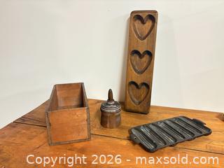 MaxSold Auction: Antique butter press, candy mold, corn roaster and more lot 474 - Ottawa (Ontario, Canada) SELLER MANAGED Downsizing Online Auction -  Cinnabar