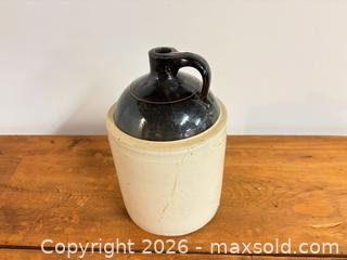 MaxSold Auction: Antique crock jug - Ottawa (Ontario, Canada) SELLER MANAGED Downsizing Online Auction -  Cinnabar
