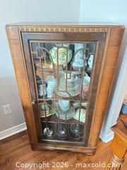 MaxSold Auction: Antique display case china cabinet  - Ottawa (Ontario, Canada) SELLER MANAGED Downsizing Online Auction -  Cinnabar